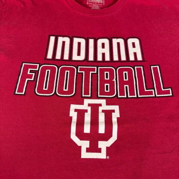 Vintage University Indiana Hoosiers Football NCAA Graphic T Shirt Men's M Champs - Picture 3 of 10